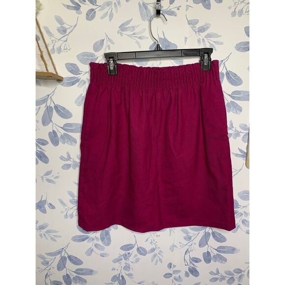 J. Crew Paper-bag Waist Wool Skirt Size 8 - Picture 2 of 7